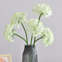 Fleur artificielle en dentelle, plante artificielle moderne minimaliste en forme d'oignon vert, fleur en dentelle en mousse pour arrangement et décoration de mariage
