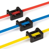 Support de fixation pour serre-câble en nylon de type selle, support de fixation pour câble blanc/noir pour la gestion des câbles