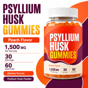 Private <b>Label</b> Fully Customizable Psyllium Husk Gummy Candy 95%-99% Organic Seed Extract Dietary Fiber Digestive Health Immune - Product Image 4