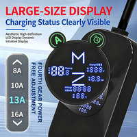 Affichage LED 11kW 16A 110/220V 50Hz IP67 5M pour chargeur de voiture de type 2 pour usage domestique