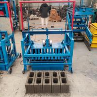 Machine mobile multi-scènes adaptable pour la fabrication de briques creuses en ciment, machine à ponte de blocs en béton, machine à fabriquer des pavés