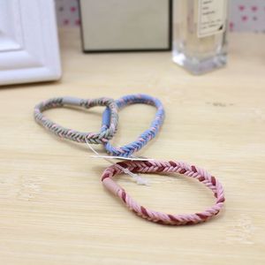 Élastiques à cheveux tressés en tissu, multicolores, pour usage quotidien, origine Yiwu - Product Image 2