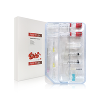 Kit de tubes de prélèvement sanguin sous vide stériles jetables. [Kit PRP] pour usage vétérinaire avec aiguille et support