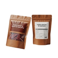 Kundenspezifisch Bedruckte Matte Hochbarriere-Standbeutel mit Reißverschluss für Beef Jerky 150g/250g/500g Vakuumversiegelte Beutel für Snack-Lebensmittelverpackungen