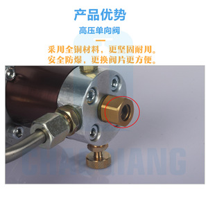 Cabezal de Bomba de Aire de Alta Presión 30Mpa, Cilindro Único, Pieza de Compresor Universal, Versión Simplificada - Product Image 2