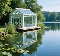 LongTai Serres d'hiver extérieures modernes préfabriquées personnalisées Balcon Salle de jardin Solaires en aluminium Maisons en verre
