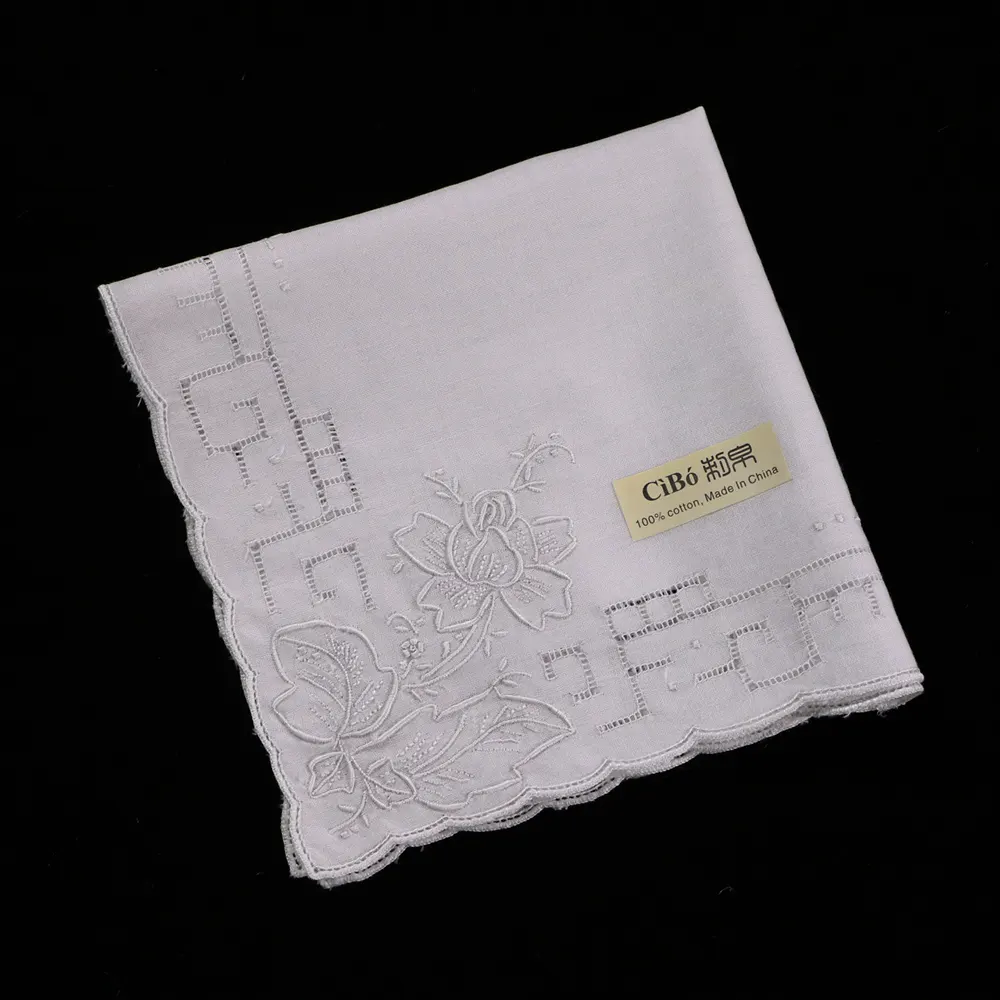 S007-Hilo de bordar a mano 100% algodón, artesanía de trabajo de 12 "x 12", pañuelo de estilo japonés