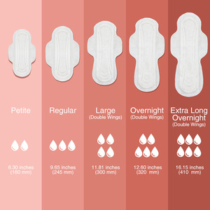 Serviettes hygiéniques <span class=keywords><strong>maxi</strong></span> pour femmes, absorption nocturne, avec ailettes, ultra douces, hypoallergéniques et confortables, vente en gros - Product Image 3