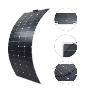 Hot sale products high efficiency sunpower cell etfe 200w portable RV flexible solar panel