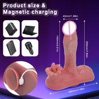 Vibromasseur réaliste tout-en-un 6-en-1 chauffant et portable pour femmes, jouet sexuel vibrant pour le plaisir féminin
