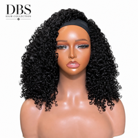 Perruque brésilienne en cheveux humains vierges bruts bouclés, sans colle, avec dentelle frontale, cuticules alignées, longue longueur, emballage personnalisable, vente en gros