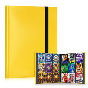 Carpeta de álbum de tarjetas coleccionables con correa elástica personalizada de fábrica-Carpeta de bolsillo de carga lateral 360 para tarjeta de juego - Product Image 2