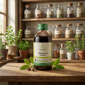 Chamakkatt Patolamooladi Kashaya 200ml, Aceite Ayurvédico para el Cuidado <span class=keywords><strong>de</strong></span> la Salud, Certificado ISO, Aclarante <span class=keywords><strong>de</strong></span> Piel con Vitamina C, Kerala, para <span class=keywords><strong>Todo</strong></span> <span class=keywords><strong>Tipo</strong></span> <span class=keywords><strong>de</strong></span> Piel - Product Image 3