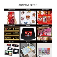 Harga printer inkjet digital flatbed led UV otomatis format besar untuk cetak bahan media datar