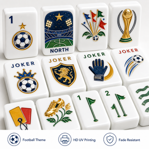 Tuiles de Mahjong en Acrylique de Luxe Inspirées, Professionnelles, Personnalisées, Durables, Emballage Portable pour Amis - Product Image 1