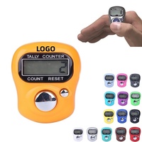 Compteur de doigts électronique personnalisé avec LOGO, mini affichage numérique LCD, compteurs de clics pour la prière, le crochet, le golf, le tricot