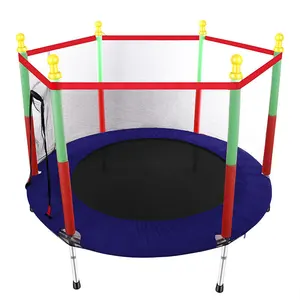 2023 trampoline de saut à l'élastique extérieur pour enfants de parc d'attractions populaire moderne avec ceinture de sécurité