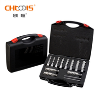CHTOOLS 6 pièces HSS annulaire Cutter foret ensemble CNC plastique magnétique Base perceuse haute vitesse acier carbure de tungstène acier alliage