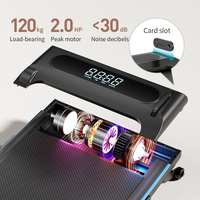 900x390mm Großer Laufbereich Faltbares Laufband 0,6 PS DC-Motor 1-8km/h 109x50x12cm 17kg 712 Stück 40HQ Gehpad