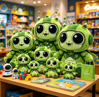 Roboter-Insekten-Plüschtier Niedliche Sci-Fi-Cartoon-Figur Gefüllte Puppe für Kinder-Sammlung Großhandel Roboter-Insekten-Plüschtier