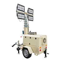 Tour d'éclairage mobile LED économique pour la construction routière, les sites miniers, les événements extérieurs et les travaux de nuit d'urgence