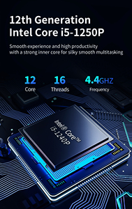 มินิพีซีรุ่นใหม่ AD16 ซีพียู Intel Core i3 1215U/i5 1240P/i5-12450H รุ่นที่ 12 ความถี่ 4.4GHz 8C/12T หน่วยความจำ 12 MB พร้อมปลั๊กไฟแบบ US/EU/AU รุ่น AD16(12450H) AD16 Mini - Product Image 6
