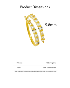 Impresionantes Anillos de Plata de Ley 925, Joyería para Mujer, Circonita Cúbica 5A 8A, Chapado en Rodio, Joyería Fina de Moda, Anillos de Boda - Product Image 6