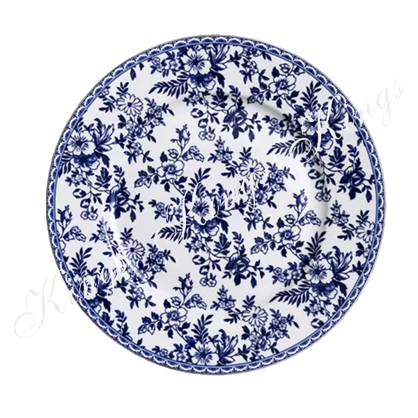 Blue and White Porcelain Dinner Plates