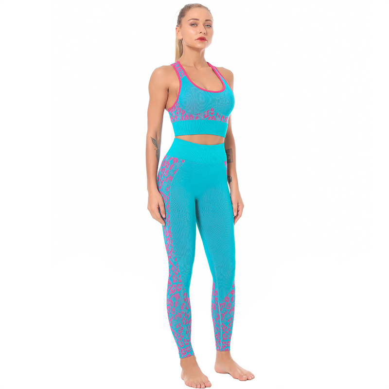 HOT Sale 5 colors Fashion Modern Breathable Workout Clothing Popular Women Active Wear Yoga Set hygroscopic