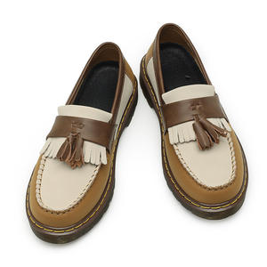 Mocasines de Cuero Genuino con Borlas Estilo Británico para Hombre y Mujer, de Punta Redonda y Suela Gruesa, Estilo Casual para Primavera - Product Image 2