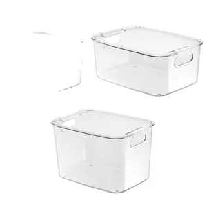 New Trend Multi-purpose Storage Shatter Resistance Storage Boxes Organization Plastic Home Appliance with Cover