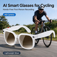 Lunettes de traduction IA 25+ langues Traducteur en temps réel Assistant vocal intégré ChatGPT Lunettes de soleil audio intelligentes