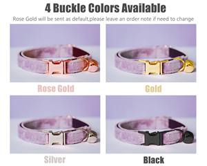 Collar personalizado Veet para gatos y perros pequeños con juego de correa y lazo, etiqueta con nombre grabada personalizada gratis - Product Image 6