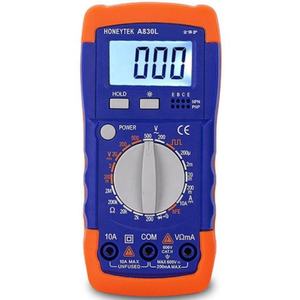 Multímetro Digital HONEYTEK <span class=keywords><strong>A830L</strong></span> LCD Voltamímetro Alta Precisão Faixa Multi Multímetro Digital para eletricistas domésticos - Product Image 1