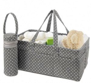 Sac de rangement pour couches bébé en toile polyester personnalisé, fabriqué en usine BSCI, organiseur de couches bébé - Product Image 4