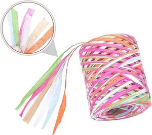 DIY <strong>Craft</strong> Christmas Gift Box Packing <strong>Raffia</strong> Paper Ribbon Twine <strong>Strings</strong> Rolls <strong>for</strong> Decorations and Wrapping - Product Image 3