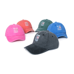 Casquette de baseball vintage délavée et vieillie à 6 panneaux avec boucle métallique, 100 % coton, brodée, style « Dad Hat », personnalisable avec votre LOGO - Product Image 3