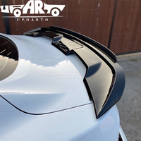Pièces automobiles, plastique ABS, fibre de carbone, avec aileron arrière de style Wicker Bill GT500 pour Ford Mustang 2015-2021