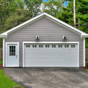 Remises Exclusives Portes <span class=keywords><strong>de</strong></span> <span class=keywords><strong>Garage</strong></span> Automatiques Modernes Haut <span class=keywords><strong>de</strong></span> Gamme en Aluminium avec Isolation Thermique et Pare-Vent en Verre Miroir pour Villas - Product Image 3