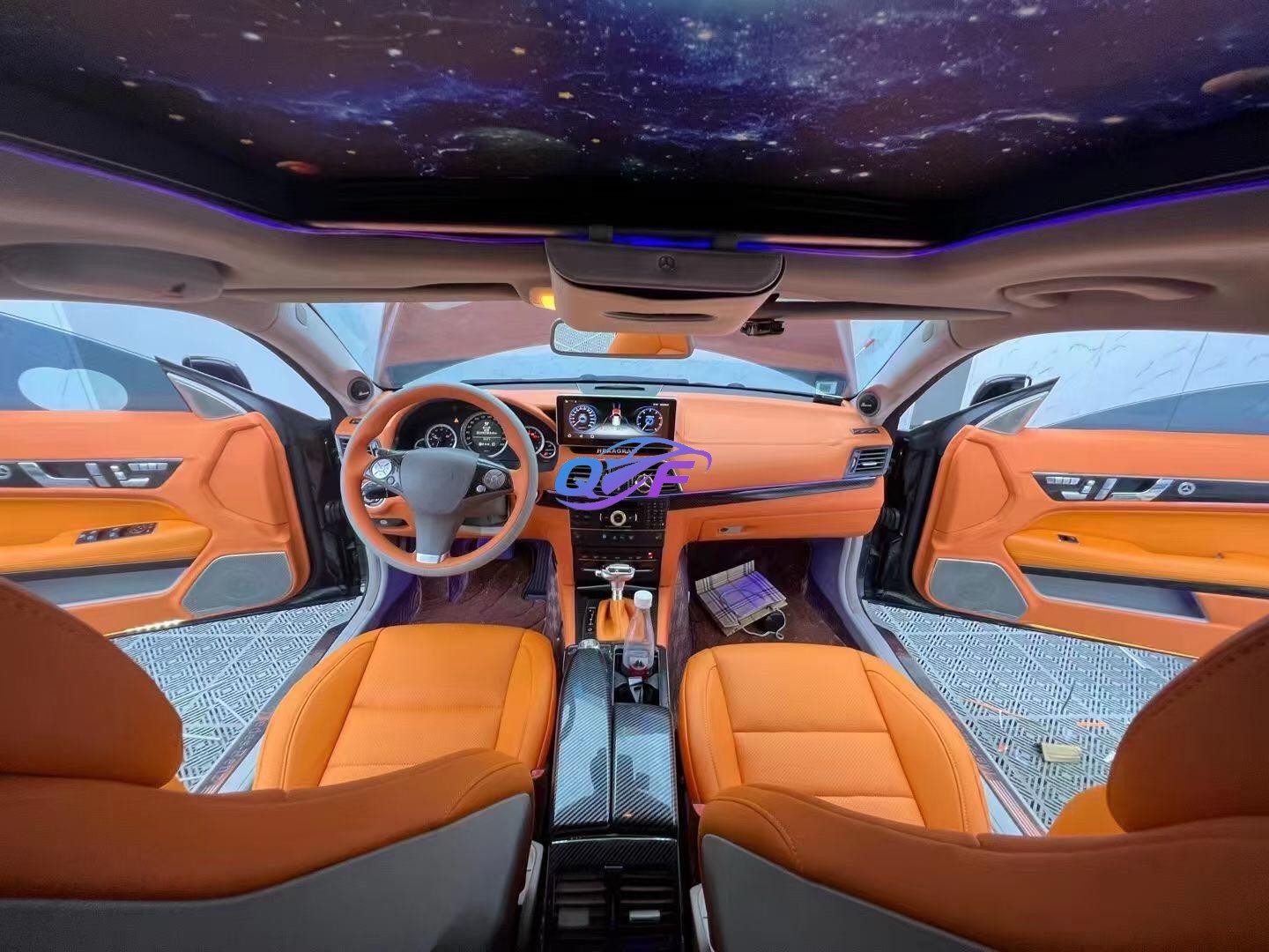 QF Brand Customizable ABS Car Interior Accessories - Dashboard Door Panel Kits