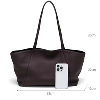 Nouveau Sac Fourre-tout Tendance en Cuir Véritable de Luxe 2026 pour Femme – Grande Capacité en Cuir de Vachette Pleine Fleur