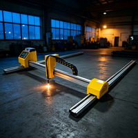 Machine de découpe plasma et flamme CNC portative à haute efficacité, modèle 1530, double torche, servomoteur, équipement de découpe de tôles d'acier