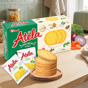 Collation pour enfants - Biscuits salés sucrés, craquelins croustillants aux légumes, faibles en glucides et en matières grasses, prix imbattable, OEM ODM, échantillon gratuit - Product Image 1
