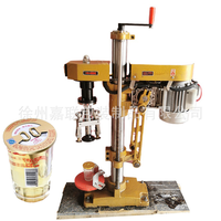 Machine de capsulage de bouchon en aluminium antivol semi-automatique électrique pour boissons liquides orales pour bouteilles/canettes en plastique alimentaire