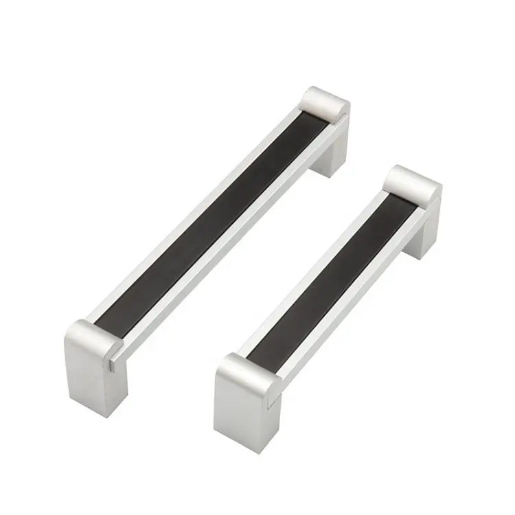 OEM высокое качество серебристый и черный алюминиевый шкаф барная ручка для кухни комод шкаф для спальни и офиса