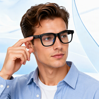 Lunettes intelligentes HY15 1200W avec caméra, traduction IA, enregistrement vidéo 1080P, appels mains libres avec ENC, musique BT
