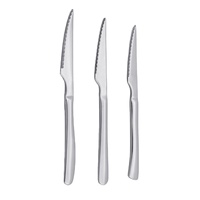Vente en gros au meilleur prix Couteaux à steak martelés pour hôtel, maison, restaurant, ensembles de couteaux à steak en acier inoxydable