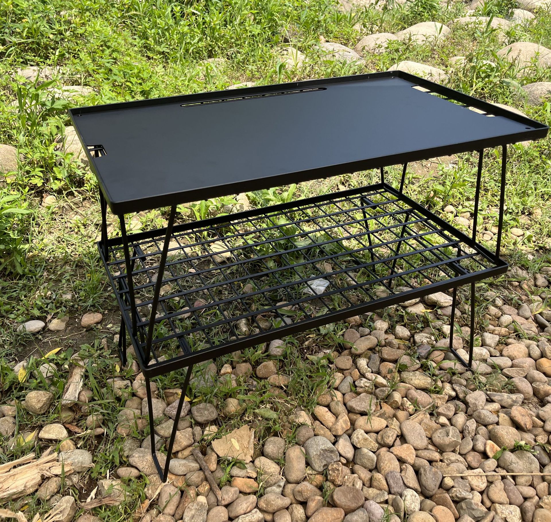 Складной стол для кемпинга, стол для пикника, алюминиевый складной стол для кемпинга и пикника на открытом воздухе, 4 места