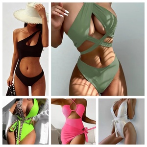 ชุดว่ายน้ำเด็กผู้หญิงผ้าโพลีเอไมด์เนื้อนุ่มแบบเข้าชุดกันสำหรับฤดูร้อน ชุดว่ายน้ำสำหรับการแข่งขัน ชุดบิกินี่ผ้าซาตินเนื้อนุ่มกันลื่นสำหรับผู้หญิง - Product Image 1