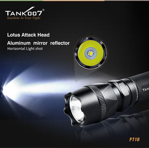 TANK007 Заводская распродажа перезаряжаемый фонарь <span class=keywords><strong>300</strong></span> Люмен Тактический фонарик алюминиевый светодиодный фонарь для кемпинга - Product Image 2